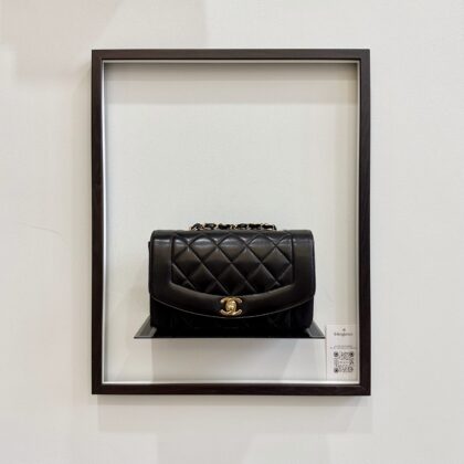 Chanel Small Vintage Diana Black Lambskin 24K GHW