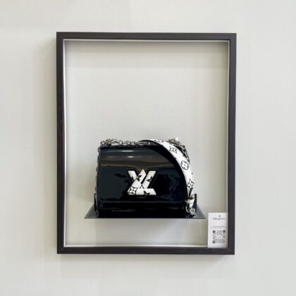 LV Black Patent Twist PM