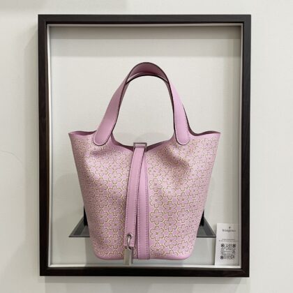 Hermes Lucky Daisy Picotin 18 PHW