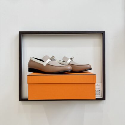 Hermes Mocassin Rose Perle Size 40 PHW