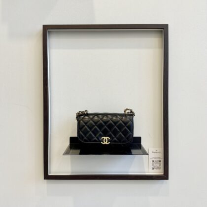 Chanel 23A WOC Black Lambskin GHW