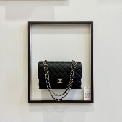 Chanel Medium CF Black Caviar GHW