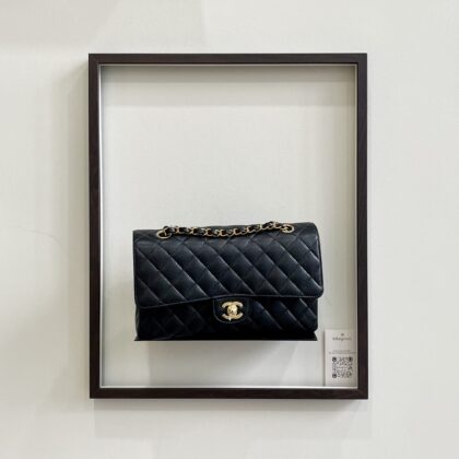 Chanel Medium CF Black Caviar GHW