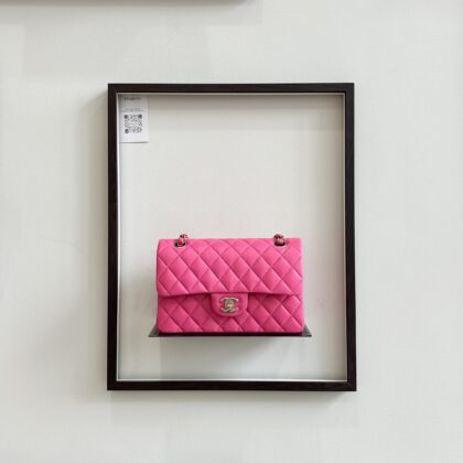 Chanel Small CF Hot Pink Caviar LGHW