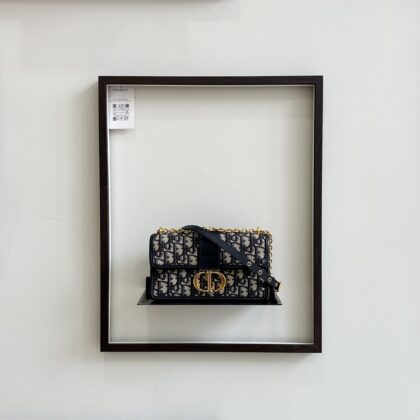 Dior Montaigne East West Chain Flap Oblique Jacquard GHW