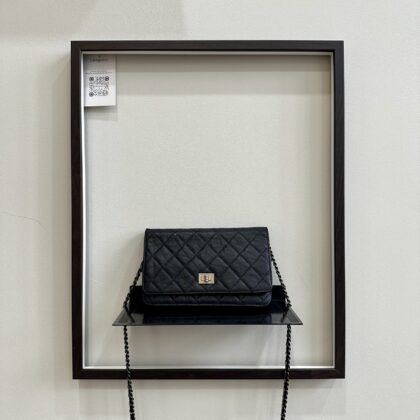 Chanel Reissue WOC Black Aged Calfskin RHW