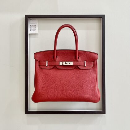 Hermes Birkin 30 Rouge Cassaque Togo PHW