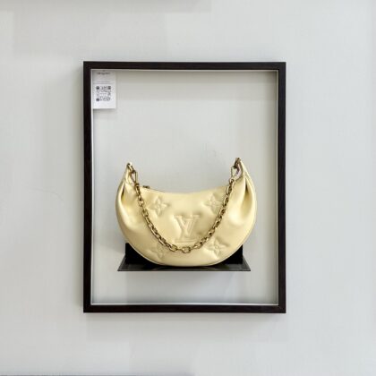 LV Over The Moon 2way Yellow Lambskin Shoulder Bag GHW