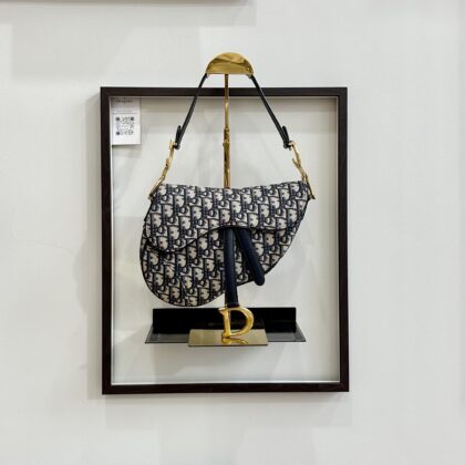 Dior Medium Saddle Oblique Jacquard GHW