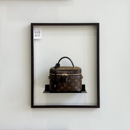 LV Top Handle Vanity PM Reverse Monogram GHW