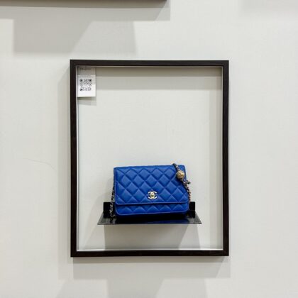 Chanel Pearl Crush WOC Blue Lambskin GHW