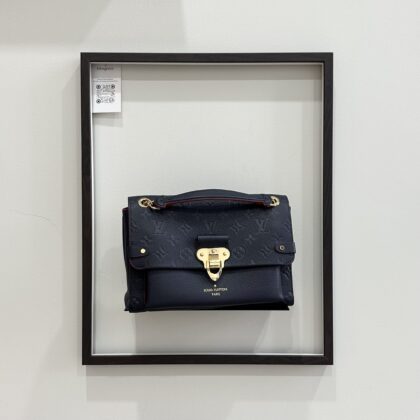 LV Vavin PM Chain Shoulder Bag Navy Empreinte GHW
