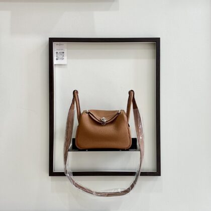 Hermes Mini Lindy II Gold Clemence PHW