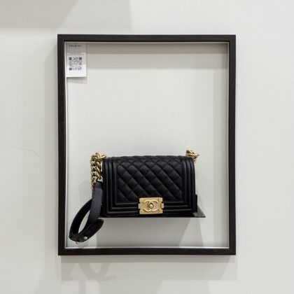 Chanel Small Boy Flap Black Caviar GHW