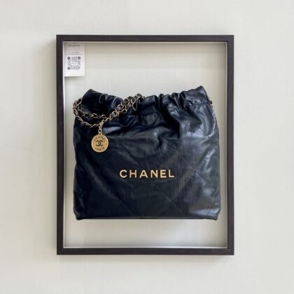 Chanel C22 Small Black Calfskin GHW