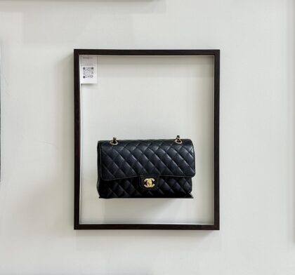 Chanel Medium CF Black Caviar GHW