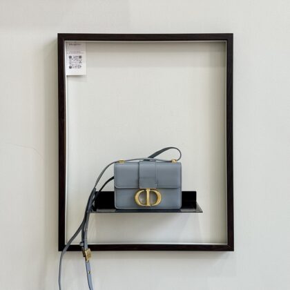 Dior Micro Montaigne 30 Blue Calfskin 15cm GHW