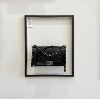 Chanel Old Medium LeBoy Black Caviar RHW