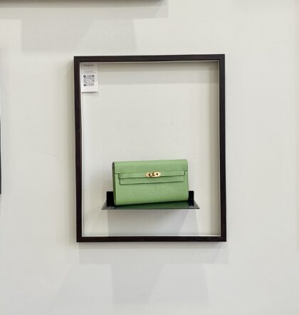 Hermes Kelly To Go Wallet Crossbody Green/Blue Epsom GHW