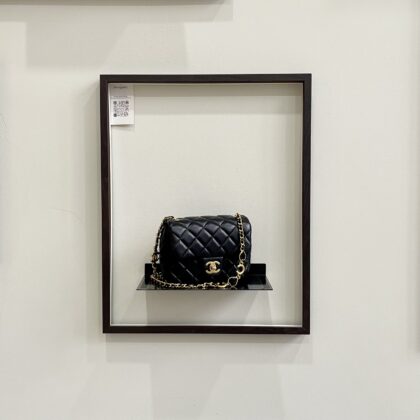 Chanel CC Coco Chain Mini Square Lambskin GHW