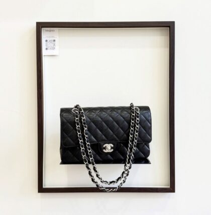 Chanel Medium CF Black Caviar SHW