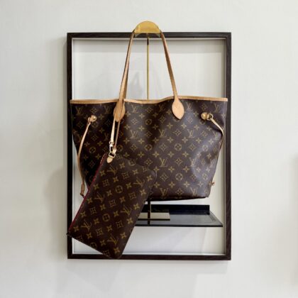 LV Neverfull MM Monogram (with inner pouch) GHW