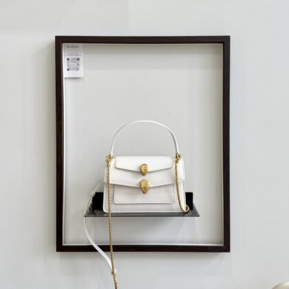 Bvlgari x AW Belt Bag White Calfskin GHW