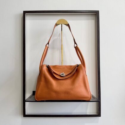 Hermes Lindy 30 Orange Clemence PHW