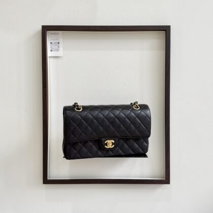 Chanel Medium CF Black Caviar GHW