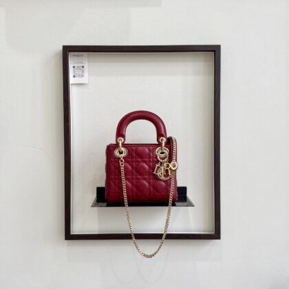 Dior Lady D Mini Res Lambskin GHW