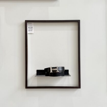 Hermes H Reversible Belt Black/Orange PHW Size 110