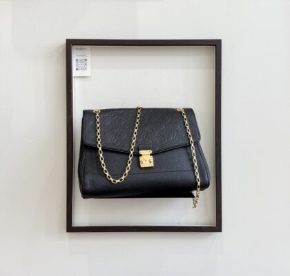 LV Saint Germain MM Shoulder Bag Black Empreinte GHW