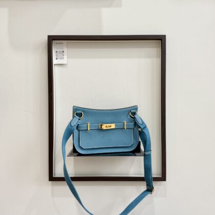Hermes Mini Jypsiere New Bleu Jean Evercolor GHW