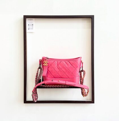 Chanel Small Gabrielle Pink Aged Calfskin GHW