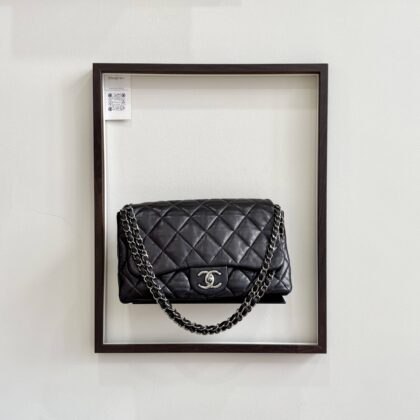 Chanel CC Flap Black Lambskin 28cm SHW