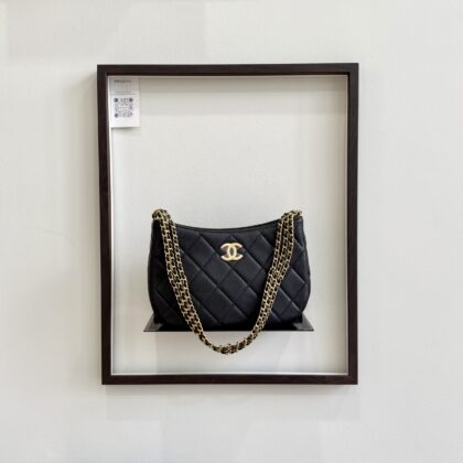 Chanel 24C Hobo Black Caviar GHW