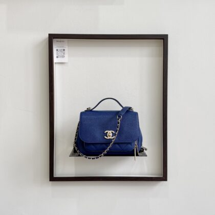 Chanel Small Business Affinity Blue Caviar LGHW