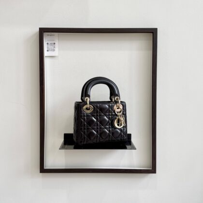 Dior Lady D Mini Black Lambskin GHW