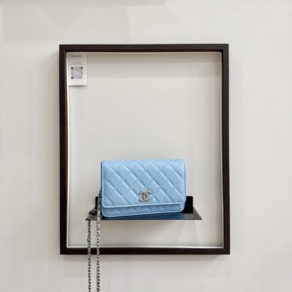 Chanel 23A WOC Light Blue Caviar LGHW