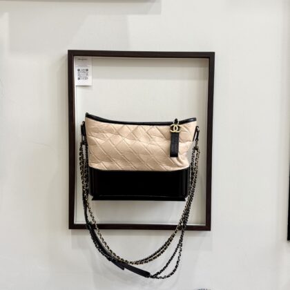 Chanel Old Medium Gabrielle Beige Aged Calfskin GHW