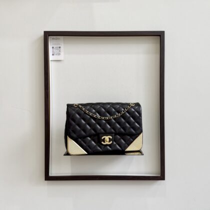 Chanel Chanel Rock The Corner 24cm Black Calfskin GHW