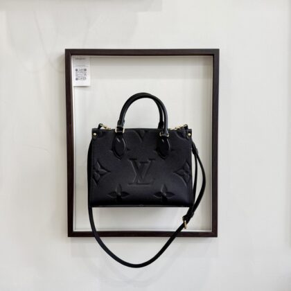 LV On The Go PM Black Empriente Leather GHW