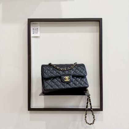 Chanel Small CF Black Caviar GHW