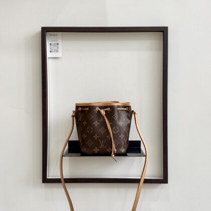 LV Nano Noe Monogram Bucket Bag GHW