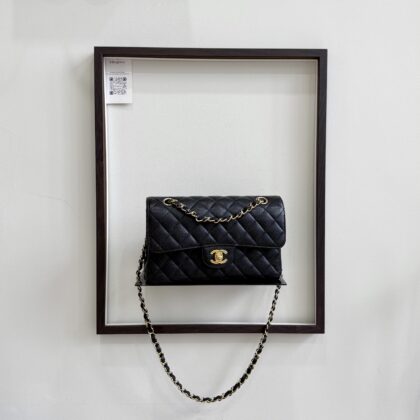 Chanel Small CF Black Caviar GHW