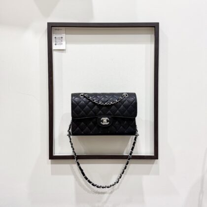 Chanel Small CF Black Caviar SHW