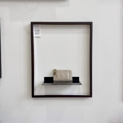 Dior Lady D Cosmos Zipped Card Holder Beige Lambskin GHW