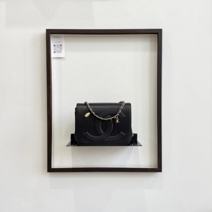 Chanel CC Mania Flap Black Lambskin LGHW