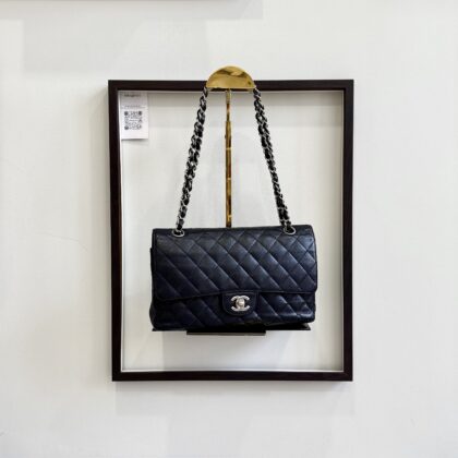 Chanel Medium CF Black Caviar SHW