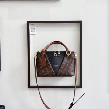 LV V Tote BB Black Monogram GHW